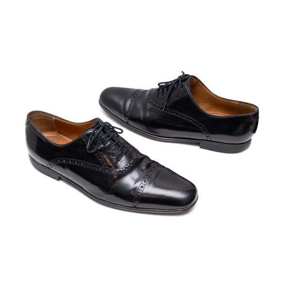 Gucci Other - Authentic Gucci Men's Black Leather Brogue Oxford Dress Shoes – UK 8 / US 9